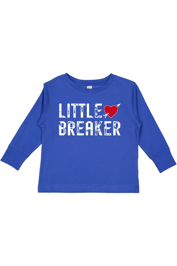 Little Heartbreaker with Arrow Boys or Girls Long Sleeve Toddler T-Shirt