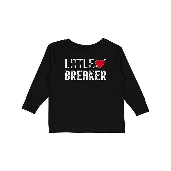 Inktastic Little Heartbreaker with Arrow Boys or Girls Long Sleeve Toddler T-Shirt