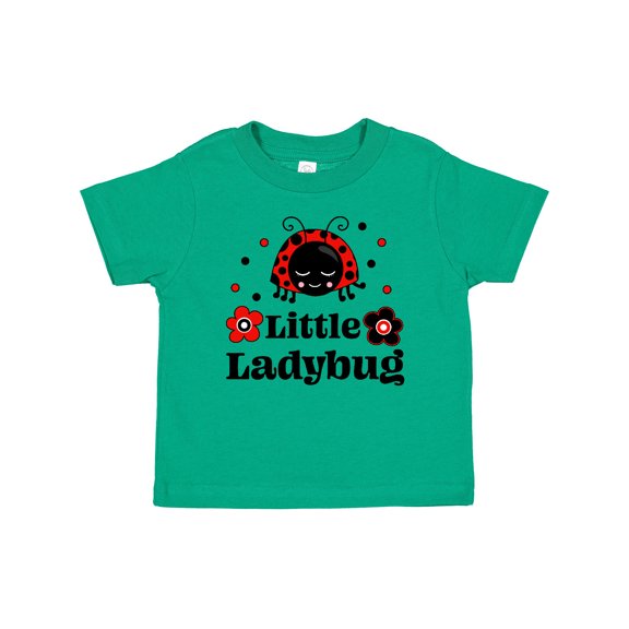 Inktastic Little Ladybug with Flowers Boys or Girls Baby T-Shirt