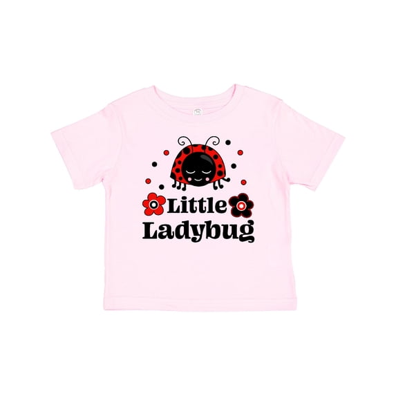 Inktastic Little Ladybug with Flowers Boys or Girls Baby T-Shirt