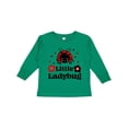 thumbnail image 1 of Inktastic Little Ladybug with Flowers Boys or Girls Long Sleeve Toddler T-Shirt, 1 of 5