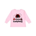 thumbnail image 1 of Inktastic Little Ladybug with Flowers Boys or Girls Long Sleeve Toddler T-Shirt, 1 of 5