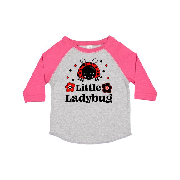 Inktastic Little Ladybug with Flowers Boys or Girls Toddler T-Shirt