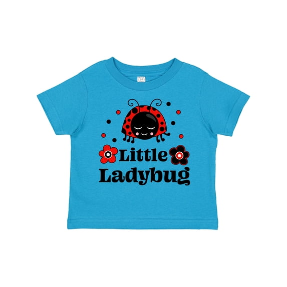 Inktastic Little Ladybug with Flowers Boys or Girls Toddler T-Shirt