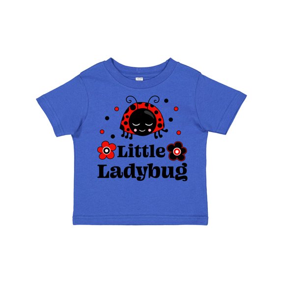 Inktastic Little Ladybug with Flowers Boys or Girls Toddler T-Shirt