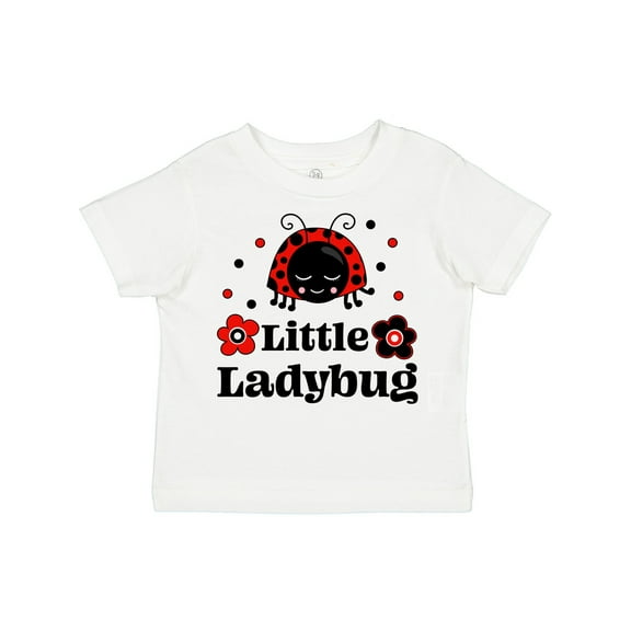 Inktastic Little Ladybug with Flowers Boys or Girls Toddler T-Shirt