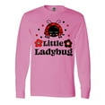 thumbnail image 1 of Inktastic Little Ladybug with Flowers Long Sleeve T-Shirt, 1 of 5