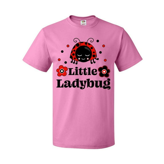 Inktastic Little Ladybug with Flowers T-Shirt