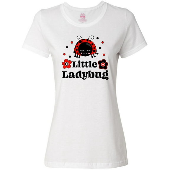 Inktastic Little Ladybug with Flowers Women's T-Shirt