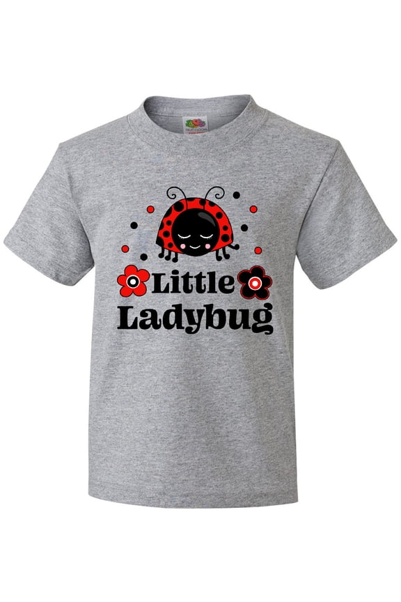 Little Ladybug with Flowers Youth T-Shirt