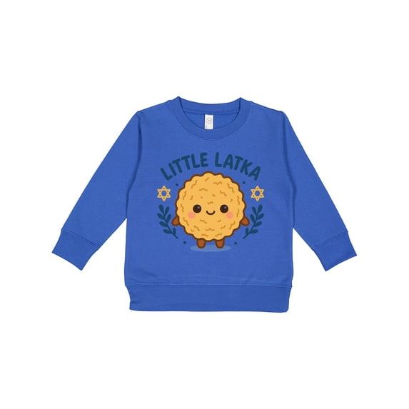 Inktastic Little Latka Cute Hanukkah Design Toddler Sweatshirt