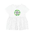 thumbnail image 1 of Inktastic Little Lucky Charm with Four-leaf Clovers Girls Baby Dress, 1 of 5