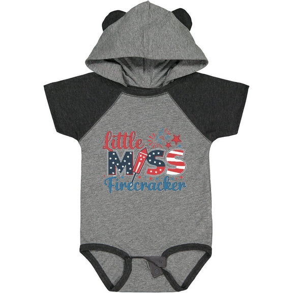 Inktastic Little Miss Firecracker Girls Baby Bodysuit
