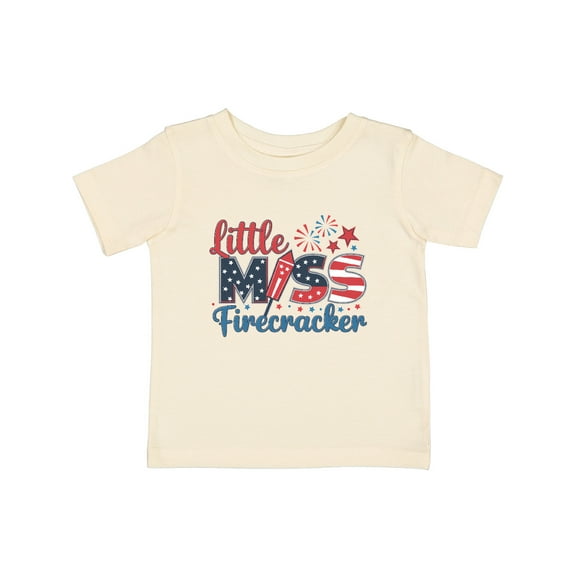 Inktastic Little Miss Firecracker Girls Baby T-Shirt