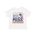 thumbnail image 1 of Inktastic Little Miss Firecracker Patriotic Girls Toddler T-Shirt, 1 of 5
