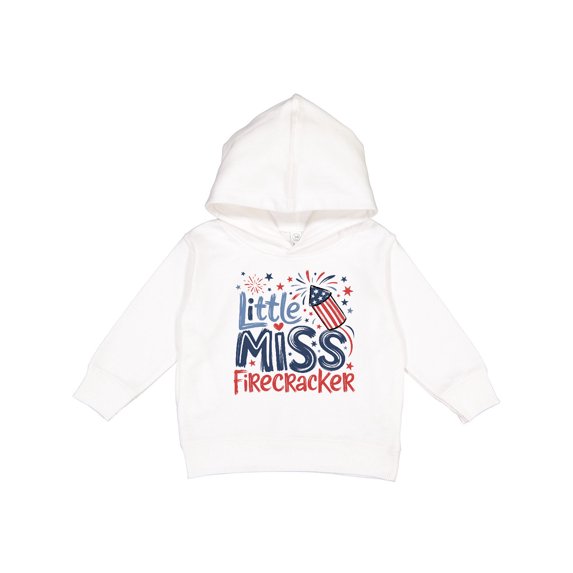 Inktastic Little Miss Firecracker Patriotic Toddler Hoodie