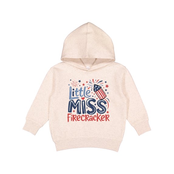 Inktastic Little Miss Firecracker Patriotic Toddler Hoodie