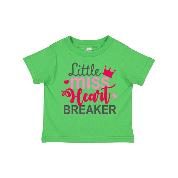 Inktastic Little Miss Heart Breaker Boys or Girls Toddler T-Shirt