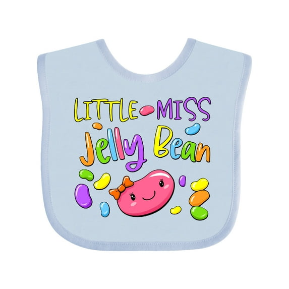 Inktastic Little Miss Jelly Bean Boys or Girls Baby Bib