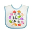 thumbnail image 1 of Inktastic Little Miss Jelly Bean Boys or Girls Baby Bib, 1 of 4