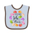 thumbnail image 1 of Inktastic Little Miss Jelly Bean Boys or Girls Baby Bib, 1 of 4