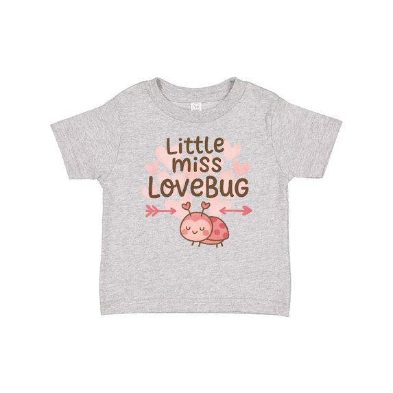 Inktastic Little Miss Love Bug Hearts Boys or Girls Baby T-Shirt
