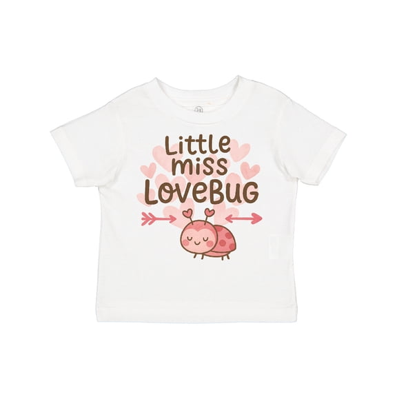 Inktastic Little Miss Love Bug Hearts Boys or Girls Toddler T-Shirt