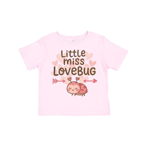 Inktastic Little Miss Love Bug Hearts Boys or Girls Toddler T-Shirt