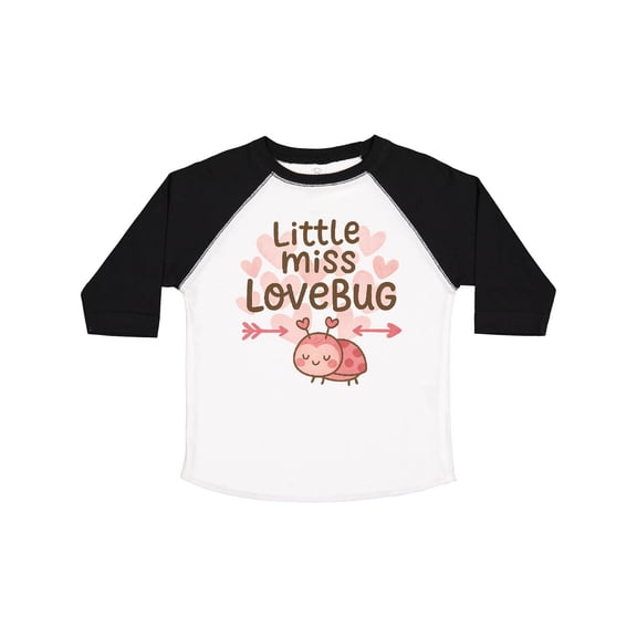 Inktastic Little Miss Love Bug Hearts Boys or Girls Toddler T-Shirt