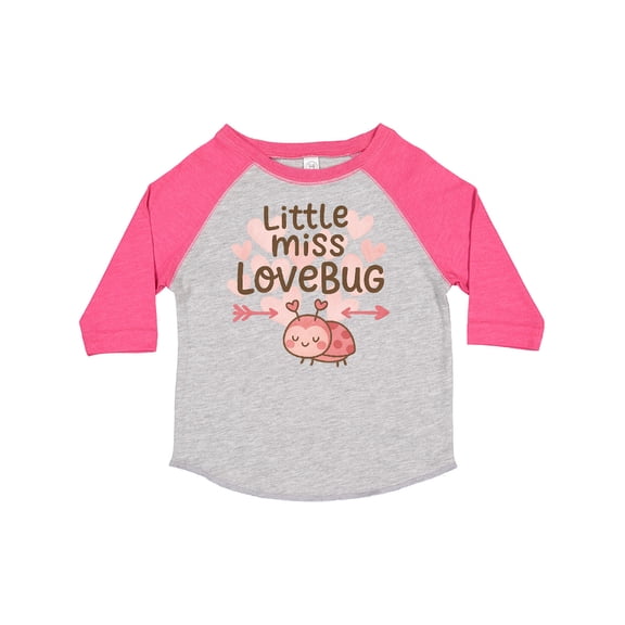 Inktastic Little Miss Love Bug Hearts Boys or Girls Toddler T-Shirt