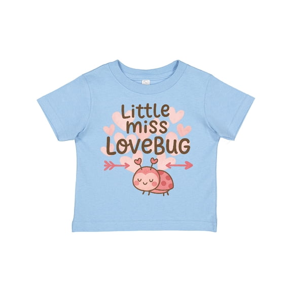 Inktastic Little Miss Love Bug Hearts Boys or Girls Toddler T-Shirt
