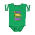 thumbnail image 1 of Inktastic Little Miss Mardi Gras with Crown and Dots Girls Baby Bodysuit, 1 of 5