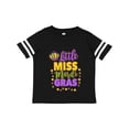 thumbnail image 1 of Inktastic Little Miss Mardi Gras with Crown and Dots Girls Toddler T-Shirt, 1 of 5