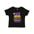 thumbnail image 1 of Inktastic Little Miss Mardi Gras with Crown and Dots Girls Toddler T-Shirt, 1 of 5
