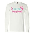 thumbnail image 1 of Inktastic Little Miss Sassy Pants, Hearts - Pink Blue Long Sleeve T-Shirt, 1 of 5