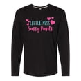 thumbnail image 1 of Inktastic Little Miss Sassy Pants, Hearts - Pink Blue Long Sleeve T-Shirt, 1 of 5