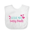 thumbnail image 1 of Inktastic Little Miss Sassy Pants, Sassy, Sassy Girl, Hearts Girls Baby Bib, 1 of 4