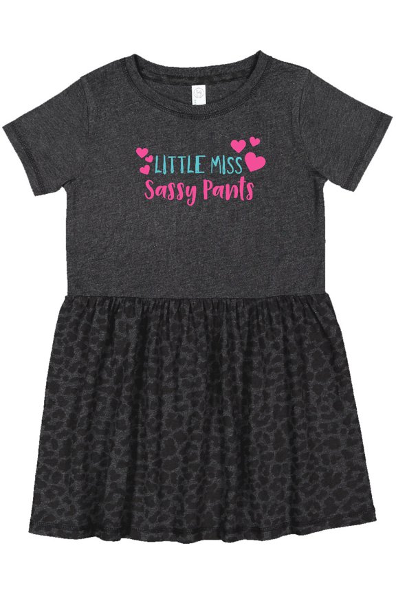 Little Miss Sassy Pants, Sassy, Sassy Girl, Hearts Girls Toddler Dress