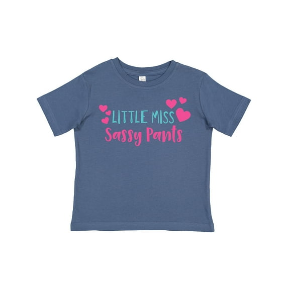 Inktastic Little Miss Sassy Pants, Sassy, Sassy Girl, Hearts Girls Toddler T-Shirt