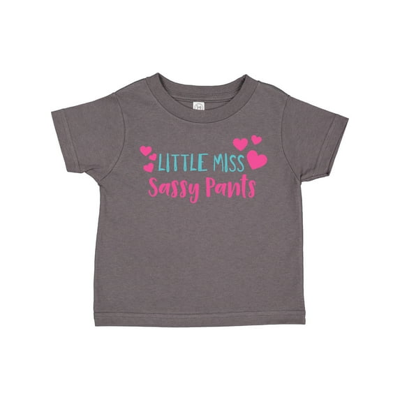 Inktastic Little Miss Sassy Pants, Sassy, Sassy Girl, Hearts Girls Toddler T-Shirt