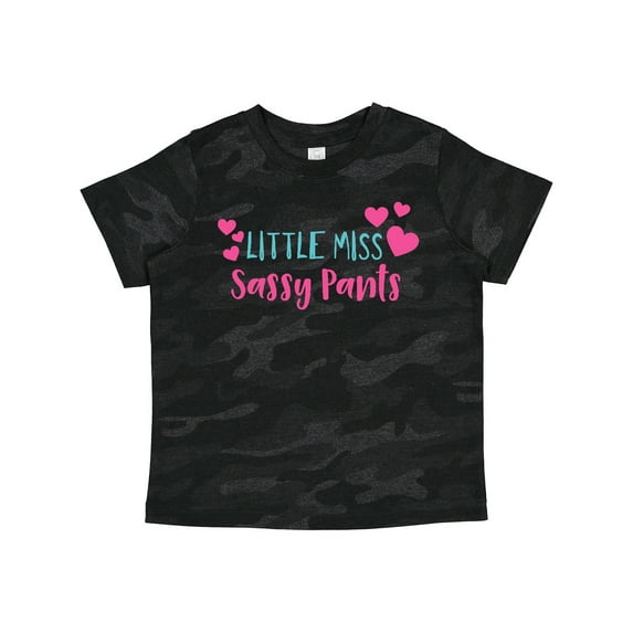 Inktastic Little Miss Sassy Pants, Sassy, Sassy Girl, Hearts Girls Toddler T-Shirt