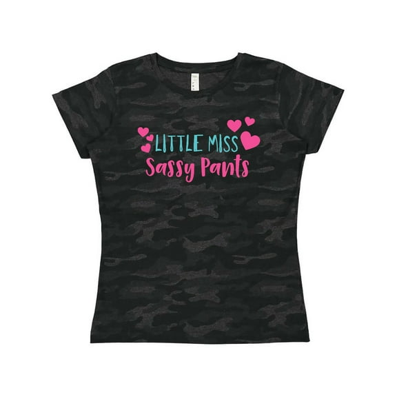 Inktastic Little Miss Sassy Pants, Sassy, Sassy Girl, Hearts Women's T-Shirt