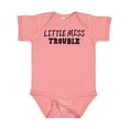 thumbnail image 1 of Inktastic Little Miss Trouble Girls Baby Bodysuit, 1 of 5