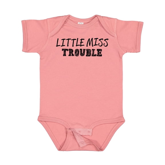 Inktastic Little Miss Trouble Girls Baby Bodysuit