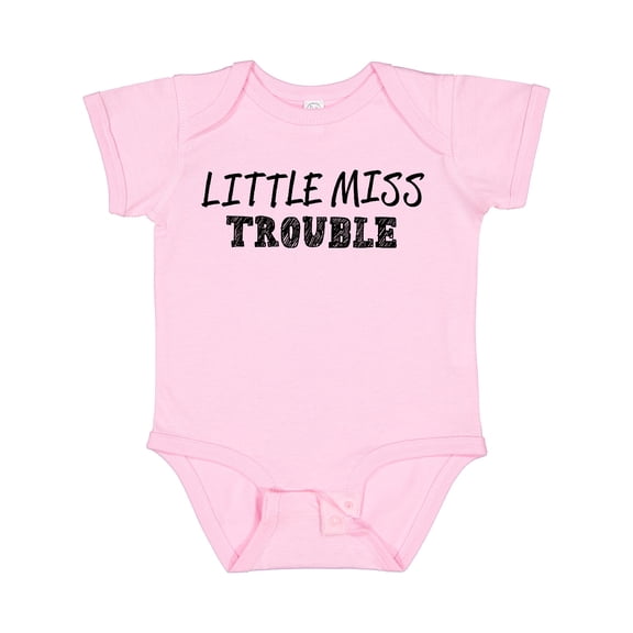 Inktastic Little Miss Trouble Girls Baby Bodysuit