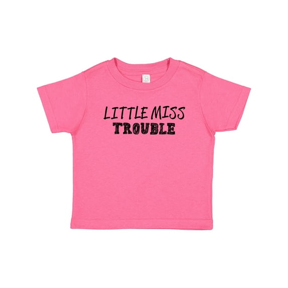 Inktastic Little Miss Trouble Girls Baby T-Shirt