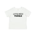 thumbnail image 1 of Inktastic Little Miss Trouble Girls Baby T-Shirt, 1 of 5