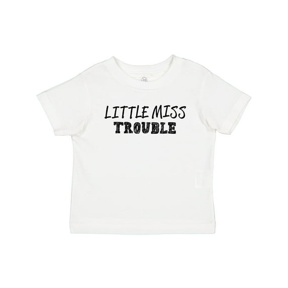 Inktastic Little Miss Trouble Girls Baby T-Shirt