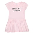 thumbnail image 1 of Inktastic Little Miss Trouble Girls Toddler Dress, 1 of 4