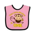 thumbnail image 1 of Inktastic Little Monkey 1st Birthday Boy Boys or Girls Baby Bib, 1 of 4